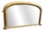Antique English Arched Top Gilt Ribbed Overmantle Mirror, 1800s For Sale
