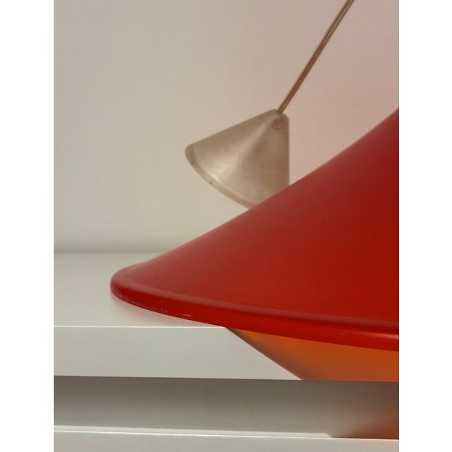 Red Conical Pendant Lamps from Art Plex, Italy, 2010, Set of 2 For Sale - Image 3 of 6