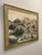 Mountain, green pine trees and nature scenery. Impressionist oil on panel. Signed by Artist on the very low right end...
