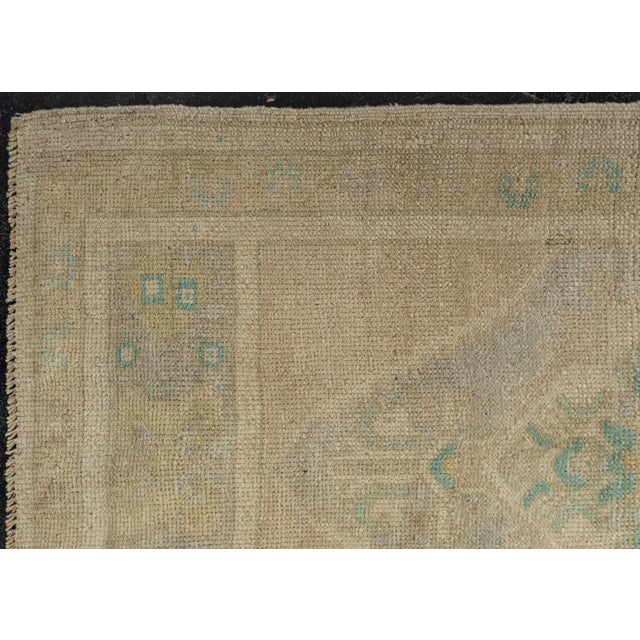 Early 21st Century Turkish Mini Rug Oriental Hand Knotted Vintage Rug 1'10" x 3'8" #21011 For Sale - Image 5 of 8
