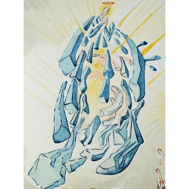 Modern Salvador Dali, Apotheosis of Mary, Woodcut For Sale - Image 3 of 7