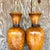 Chocolate Vintage Late 20th Century Boho Burl Wood Urn Lamps - a Pair For Sale - Image 8 of 15