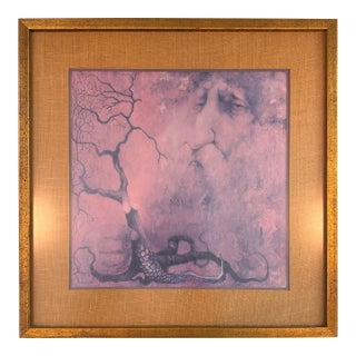 Late 20th Century “The Visionary” Surrealist Print by Charles Bragg – Framed Westheimer Gallery Edition For Sale