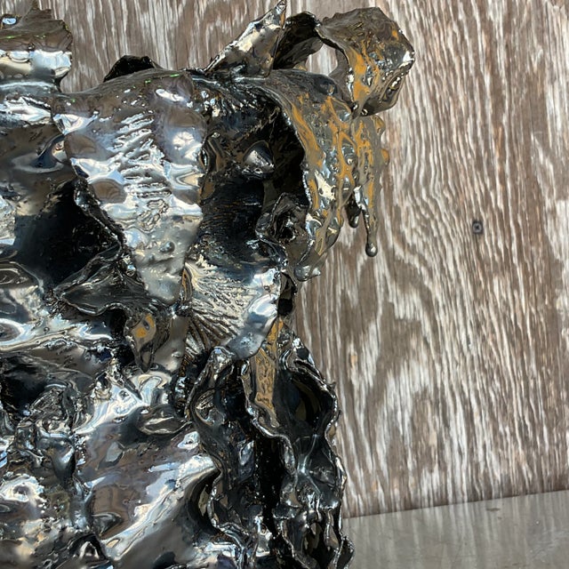 Vintage Boho Signed Studio Pottery Vase For Sale In West Palm - Image 6 of 6