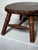 Vintage Early American Primitive Oval Splayed Solid Wood Turned Leg Low Stool For Sale - Image 4 of 10