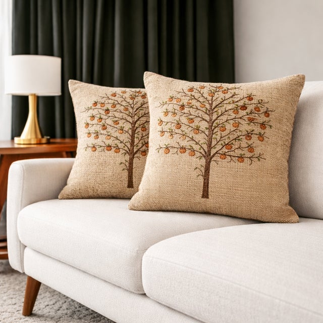 Exquisite Luxury Arts & Crafts Sofa Cushions/ Pillows 2 Cushion Cover Only For Sale - Image 4 of 4