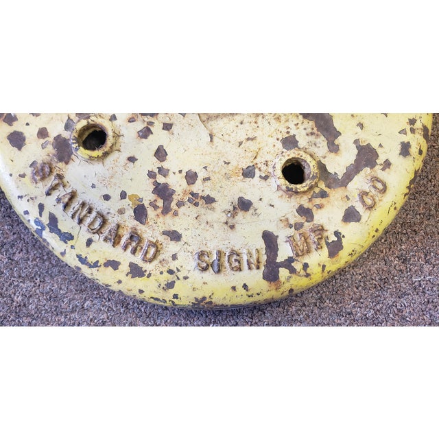 Circa 1920 Porcelain No Parking Sign by Burdick Enamel Sign Co Chairish