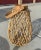 Farmhouse wood/wicker lantern perfect indoors or outdoors on a covered patio or table. 16.5in h to lid 23.5 h to handle...