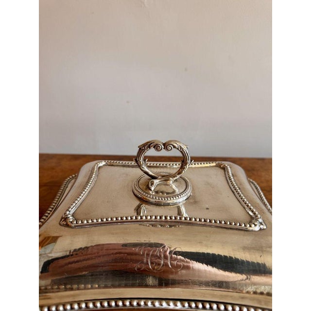 1900 - 1909 Antique Edwardian Silver-Plated Entree Dish, 1900s For Sale - Image 5 of 6