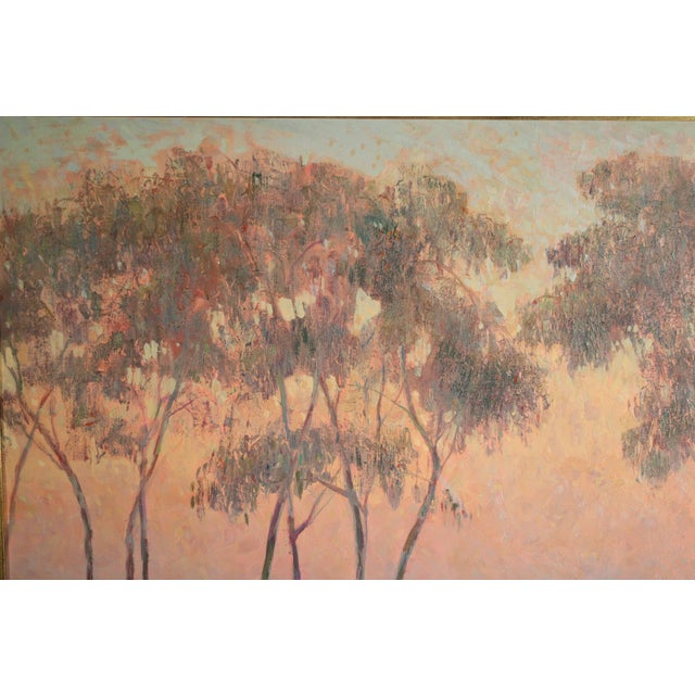 Wood Impressionist Coastal Sunset Painting by William Dorsey (1942-2019) For Sale - Image 7 of 11