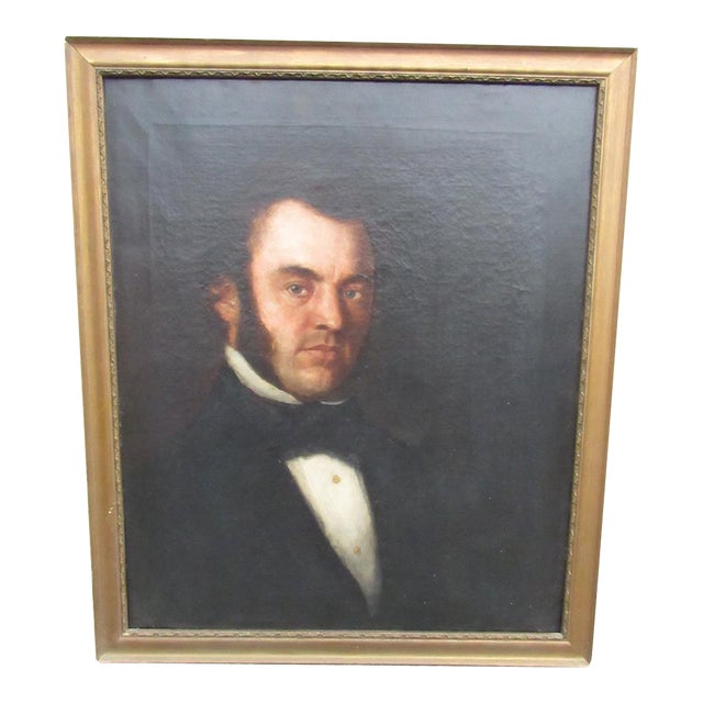 Antique English Portrait Painting of a Distinguished Gentleman For Sale