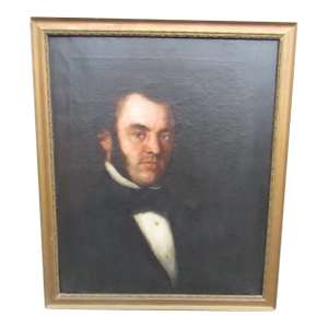 Antique English Portrait Painting of a Distinguished Gentleman