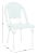 2020s California Side Chair, Set of 2 - Baby Blue/White For Sale - Image 5 of 9
