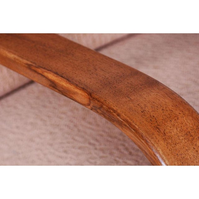 Art Deco Reclining Armchair in Walnut & High Gloss, Czech. 1920s For Sale - Image 15 of 16