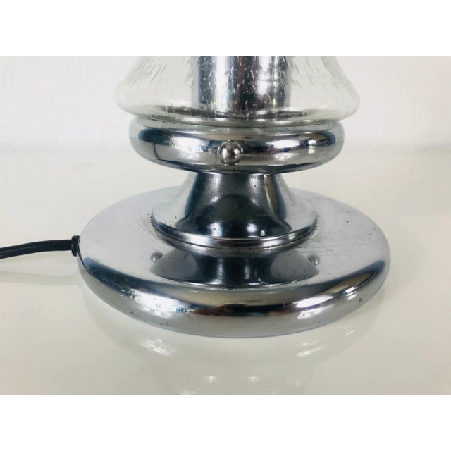 1970s Doria Ice Glass Table Lamp For Sale - Image 9 of 10