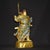 Traditional Late 19th Century Cloisonné Enamel Guan Gong Statue, God of Wealth, 4kg For Sale - Image 3 of 9