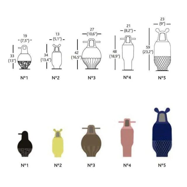 Nº 2 Contemporary Glazed Ceramic Yellow Showtime Vase Collection For Sale - Image 6 of 7