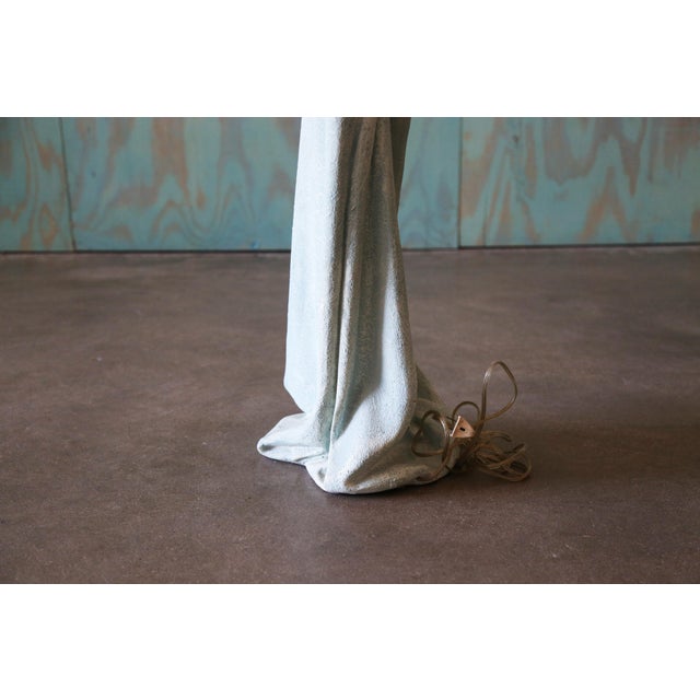 Vintage Sculptural Trompe l'Oeil Plaster "Drape" Floor Lamp After John Dickinson For Sale - Image 16 of 16