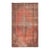 1970s Vintage Turkish Oushak Handmade Wool Cotton Orange Area Rug For Sale