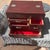 Vintage Japanese sewing or needle box, stamped on the inside with a stamp for the factory where it was made. It was made...