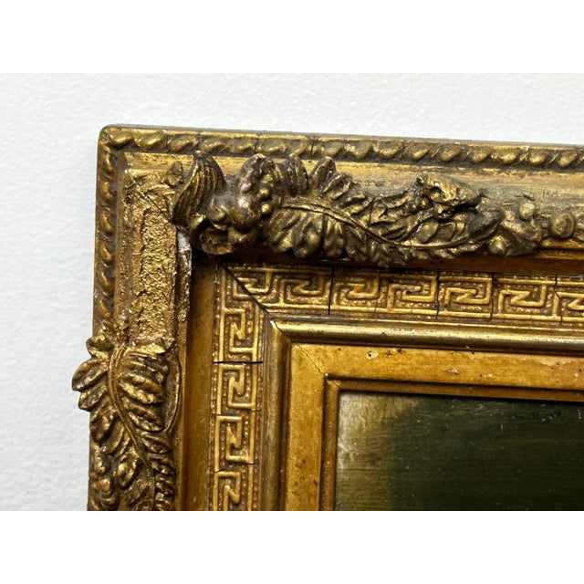 19th Century Oil Painting Winter Monarch of Glen Stag Deer Starlit Sky Highlands Loch Fyne For Sale - Image 6 of 12