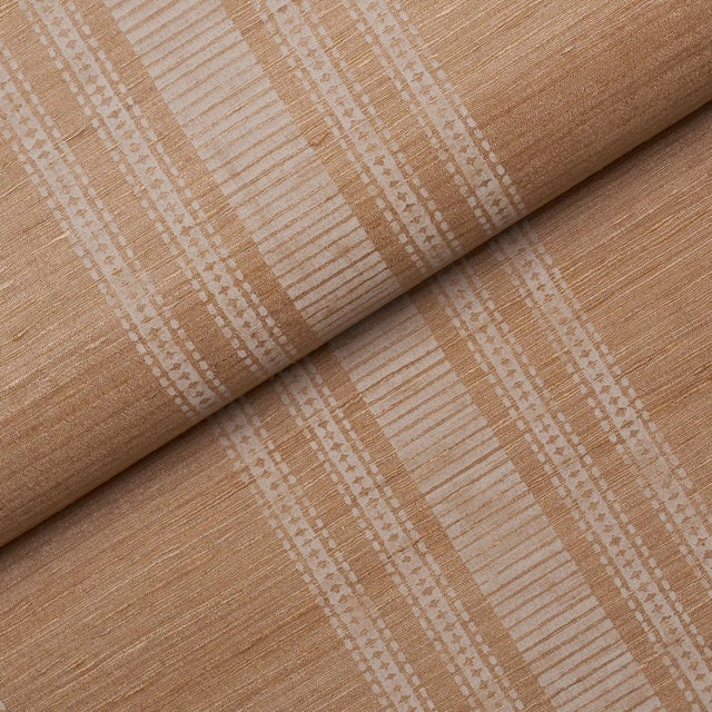 Schumacher Schumacher Cassia Silk Stripe Wallcovering Wallcovering In Neutral For Sale - Image 4 of 6
