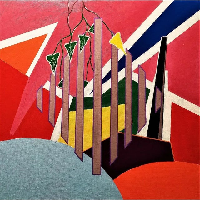 This beautiful abstract painting Untitled was realized by the Italian artist Mauro Bellucci in 2020. Water enamel paint on...