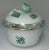 Ceramic Herend Hungary Chinese Bouquet Green Vintage Porcelain Lidded Box For Sale - Image 7 of 12