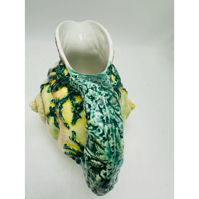 Shell Vintage Vietri Shell Pitcher For Sale - Image 7 of 7