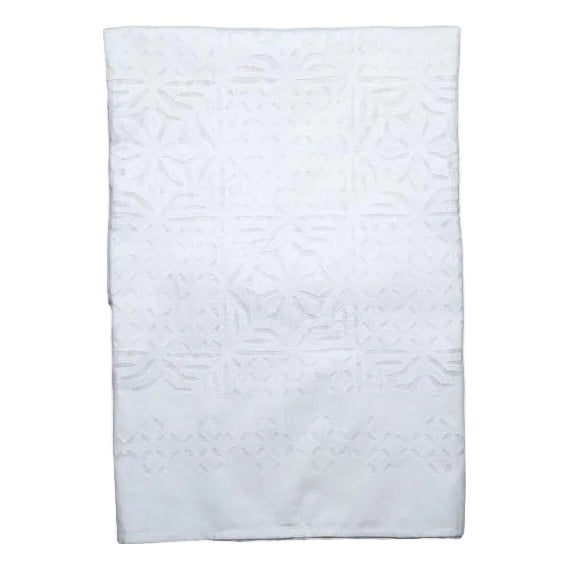 Ester Twin-Xl White Applique Bedspread For Sale