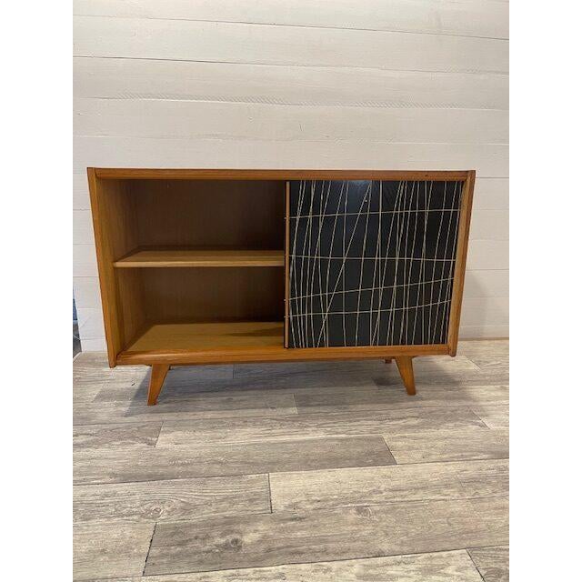 Vintage Model U-450 Sideboard from Jiroutek with Slide Doors For Sale - Image 5 of 6