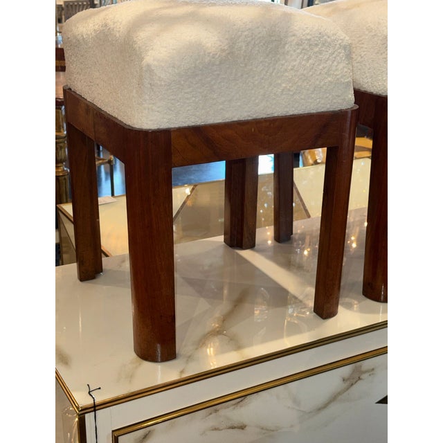 This pair of Italian Art Deco stools is a stylish and elegant addition to any home or garden space. With a sleek design...