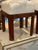 This pair of Italian Art Deco stools is a stylish and elegant addition to any home or garden space. With a sleek design...