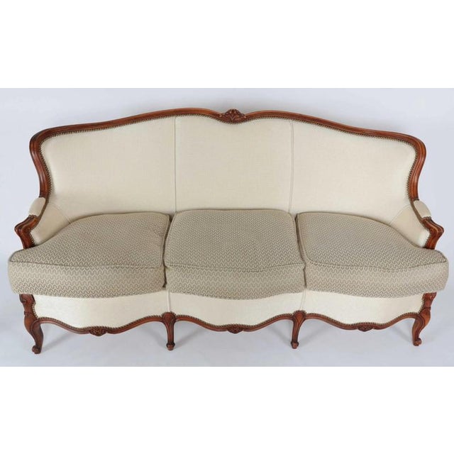 Mid-Century Louis XV Style Sofa For Sale - Image 4 of 9