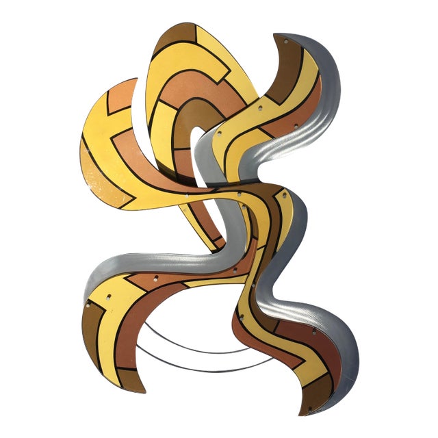 Contemporary Abstract Acrylic and Steel Wall Sculpture by Shlomi Haziza For Sale
