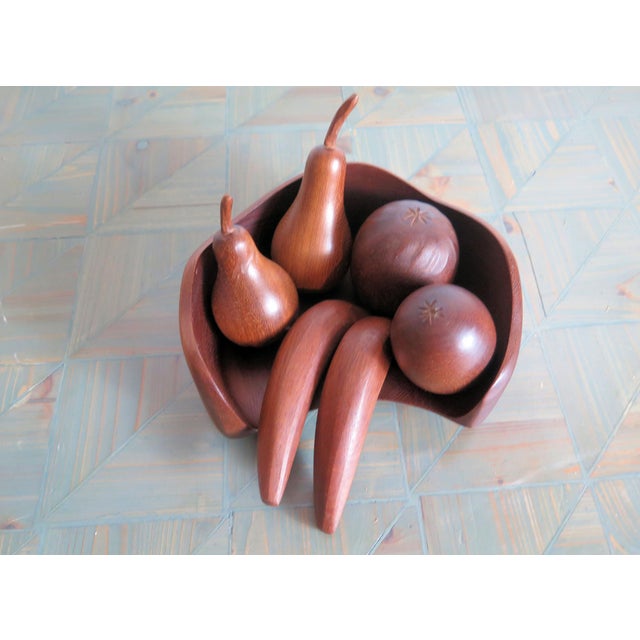 1960s Hand Carved Sculpture Articulated Fruit Created in a Realistic Manner For Sale - Image 5 of 6