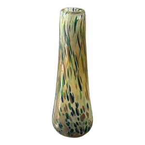 Vintage Italian Hand Blown Multi Colored Confetti Art Glass Vase