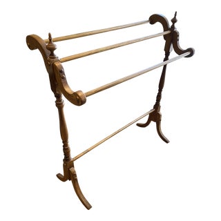 Antique French Blanket Rack For Sale