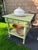Antique Primitive Work Table Rustic Green Paint For Sale - Image 12 of 13
