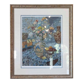 John Powell Limited Edition Serigraph, French Still Life, Late 20th Century For Sale