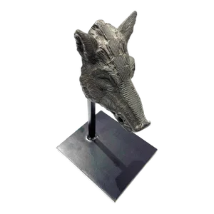 Wild Boar Sculpture in High Relief Cast Metal