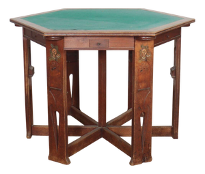 Arts and Crafts Walnut Cards Table, 1890s