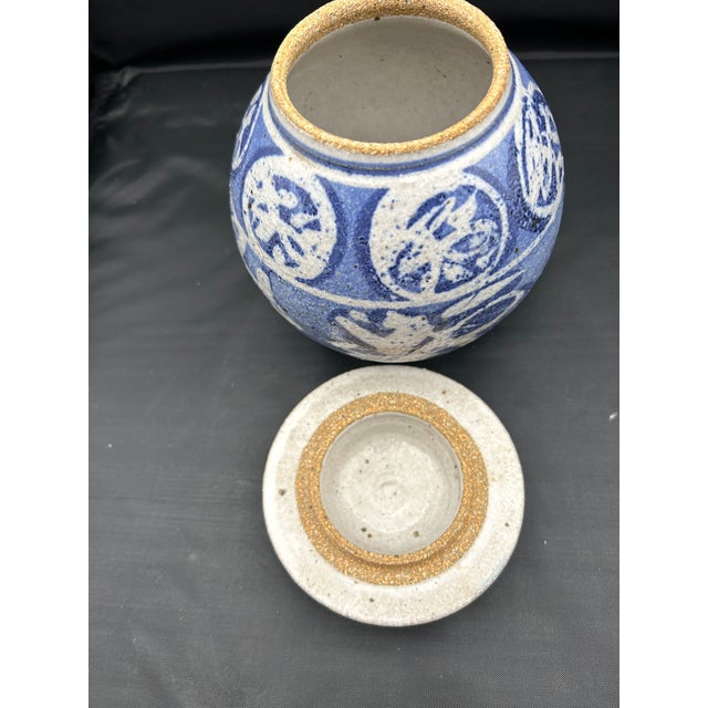 Ceramic 1976 Tsukashin Studio Pottery Ginger Jar For Sale - Image 7 of 9