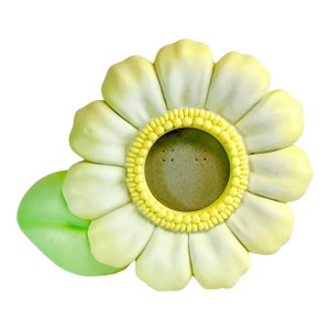 1980s Vintage Arts & Crafts Coastal Petite Sunflower Picture Frame