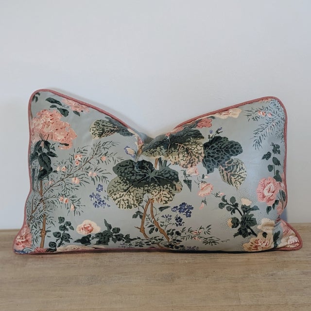 2020s Lee Jofa Althea Lumbar in River With Blush Cord For Sale - Image 5 of 5