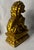 Metal Early 20th Century Chinese Gilt Buddhist Guardian Lion on Lotus Base For Sale - Image 7 of 11