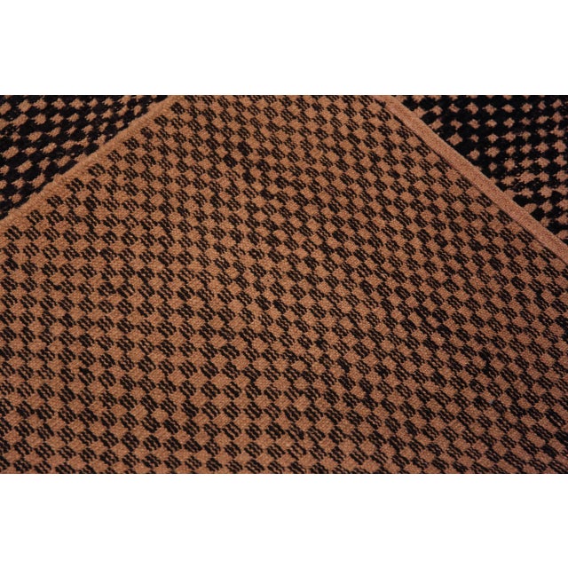 Textile Modern Geometric Charcoal Rug For Sale - Image 7 of 9