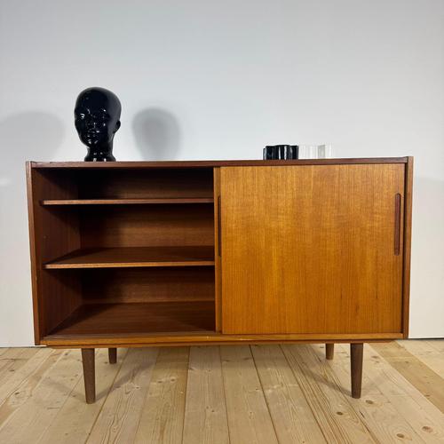 Danish Teak Sideboard with Sliding Doors, 1960s For Sale - Image 3 of 6