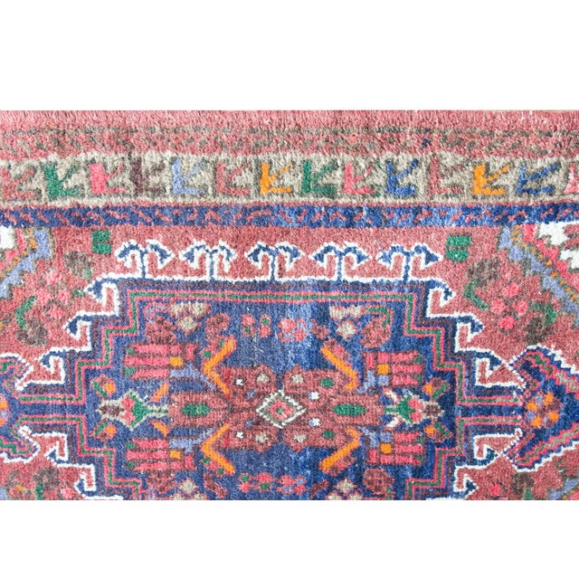 Tribal Early 20th Century Persian Mazlaghan Rug For Sale - Image 3 of 15