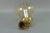 Vintage Bell-Shaped Glass and Brass Pendant Lamp For Sale - Image 13 of 17
